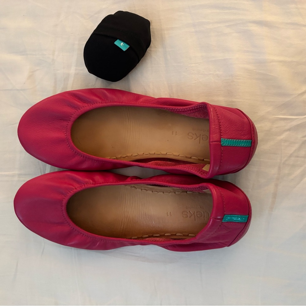Tieks by Gavrieli Raspberry Pink Ballet Flats size 11